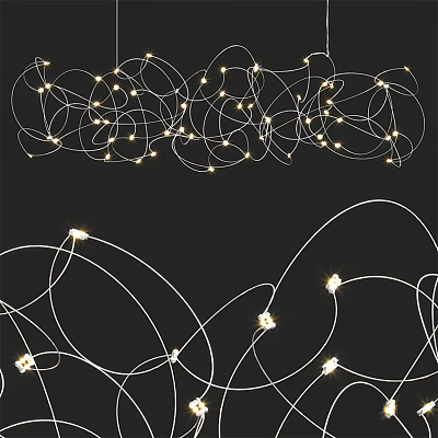 Modern chandelier 3d model