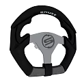 Sparco Sporty Steering Wheel With Black Grip And Silver Center Design