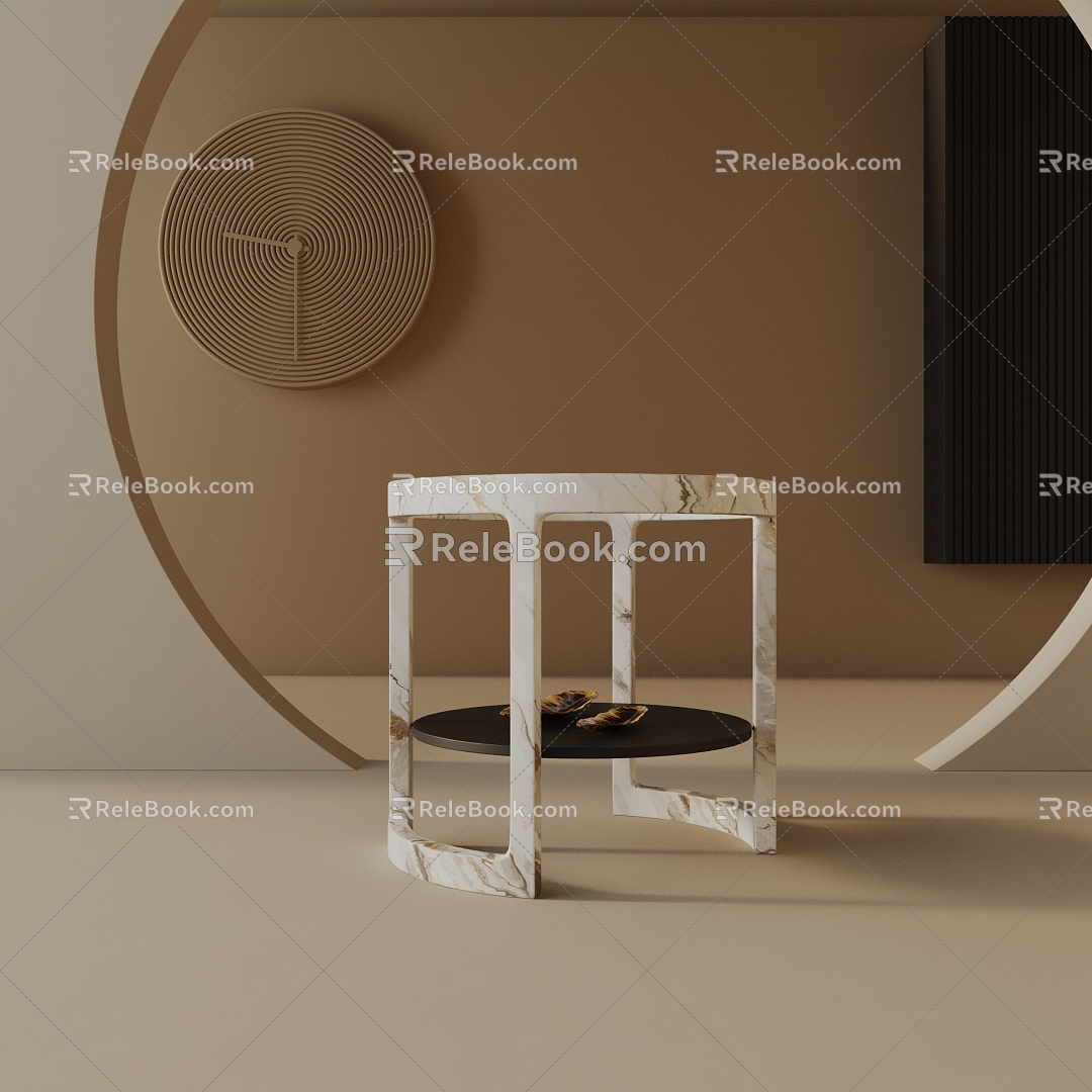 Modern Bedside Cabinet 3d model