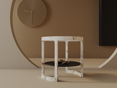 Modern Bedside Cabinet 3d model