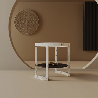 Modern Bedside Cabinet 3d model