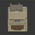 Classic Vintage Computer With CRT Monitor Keyboard And Retro Design Features