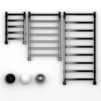 Modern Towel Rack Black Minimalist Towel Rack Bath Towel Rack 3d model