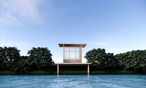 Modern Pavilion 3d model