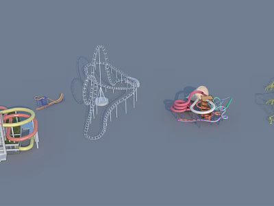 Modern Amusement Facilities 3d model