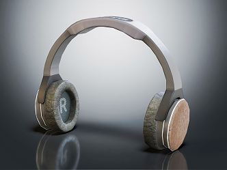 Modern Headset Bluetooth Headset 3d model