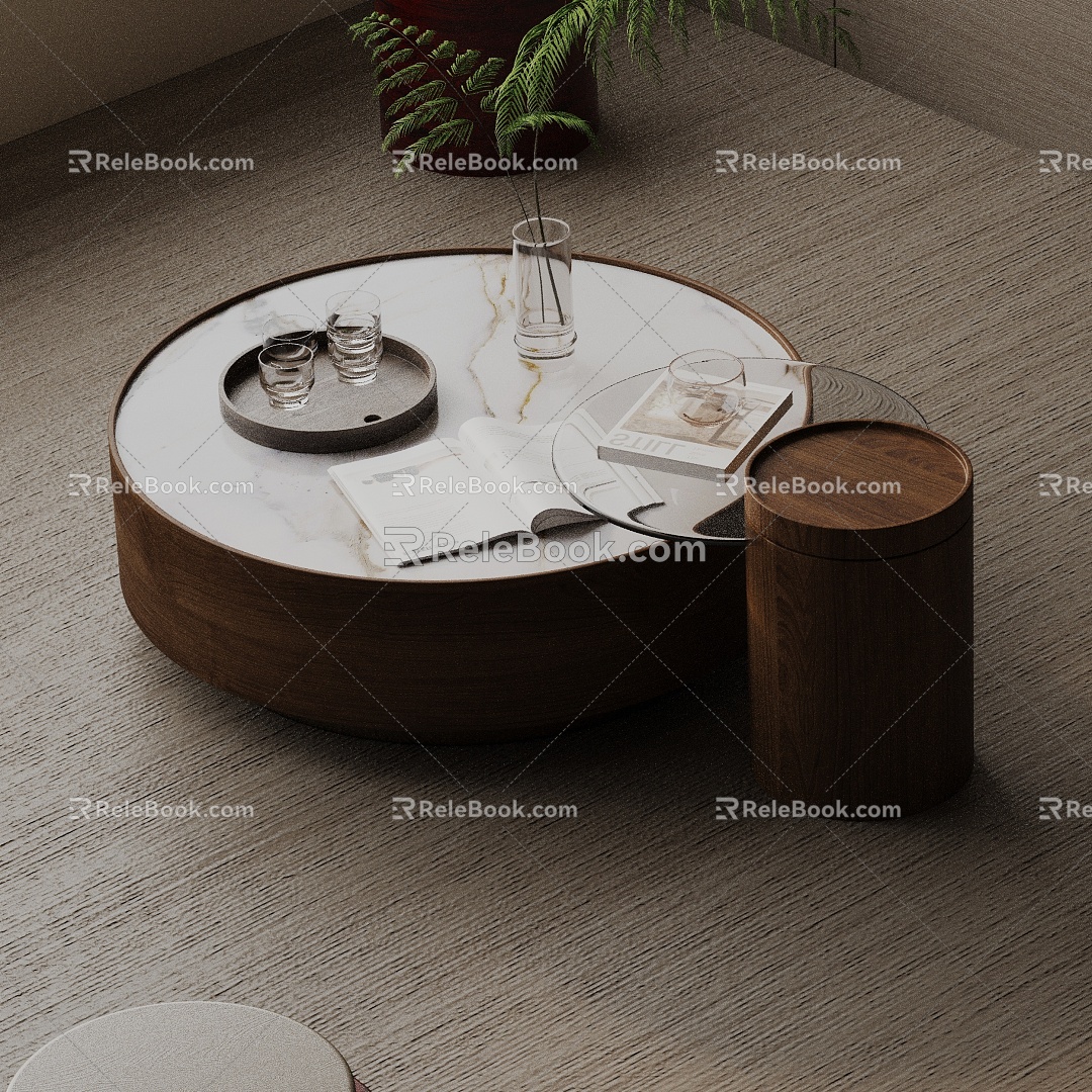 Modern coffee table 3d model