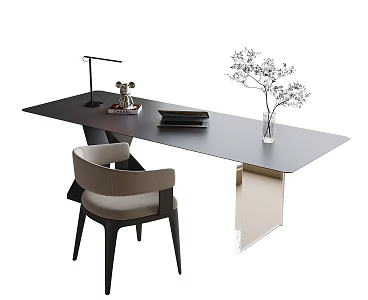 Modern Desk Chair Book Chair Single Chair 3d model