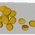 fruit food lemon 3d model