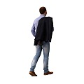 modern man male figure standing 3d model