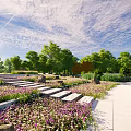 Modern Park 3d model