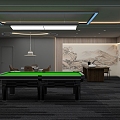 Billiards Room Billiards Box 3d model