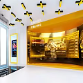 Bumblebee Transformer Model Display In Exhibition Booth With Yellow Black Design And Hi tech Lighting
