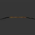 Straight Railroad Track Section With Gravel Bed Wooden Ties And Metal Rails On Dark Background