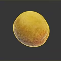 Fresh Ripe Juicy Mango with Yellow and Red Color Shiny Surface on Gray Background