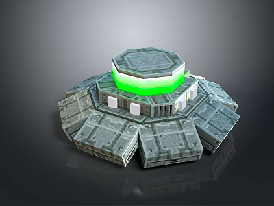 Altar Temple Shrine Hero Altar Cartoon Building Outdoor Items Realistic 3d model