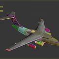 Aerospace Transport Aircraft Carrying Satellite Equipment For Space Missions With Four Engines