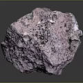 Natural Purple Wood Stone With Porous Surface And Unique Hole Patterns