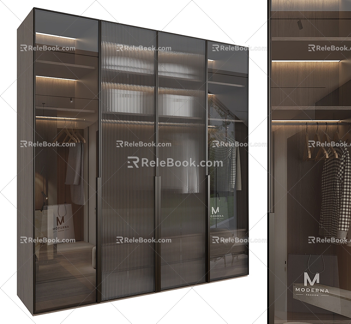 Glass wardrobe 3d model