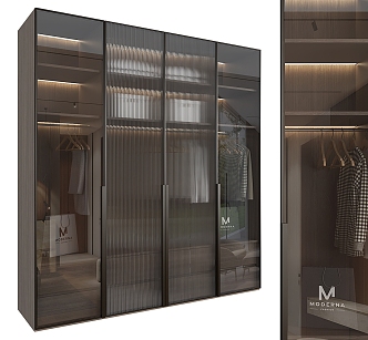 Glass wardrobe 3d model