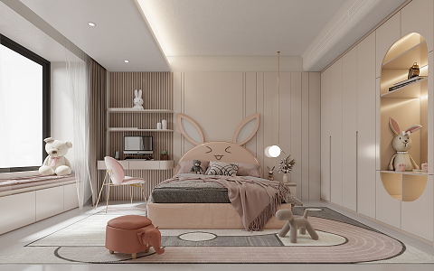 Modern Children's Room 3d model