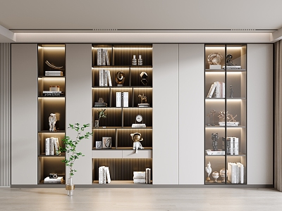 Modern bookcase model