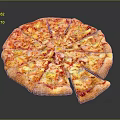 Freshly Baked Italian Style Pizza With Cheesy Toppings And Golden Crust