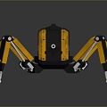 Robot Spider Robot Mecha Spider Science Fiction Spider Mechanical Spider Spider Battery Spider Tower Defense 3d model