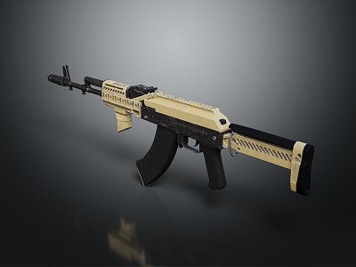 modern rifle semi-automatic rifle combat rifle battle rifle 3d model