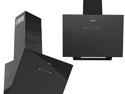 Modern Black Kitchen Range Hoods Stylish Appliances Design For Home Kitchen 3d model