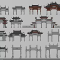 Traditional Chinese Archway Models With Various Architectural Styles And Designs