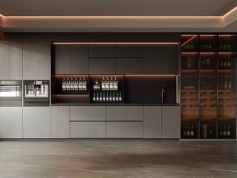 Wine Cabinet Sideboard 3d model