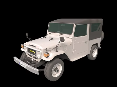 Car Pickup Jeep 3d model Car Pickup Jeep 3d model