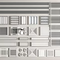 Various Types Of Grille Lights With Different Designs And Shapes For Ceiling Installation