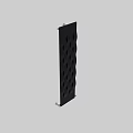 Modern Black Slatted Partition Design For Interior Space Separation And Decor