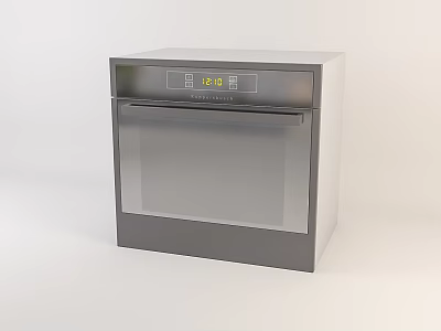 Sleek Built in Kitchen Appliance With Transparent Door And Modern Stainless Steel Design 3d model