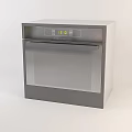 Sleek Built in Kitchen Appliance With Transparent Door And Modern Stainless Steel Design