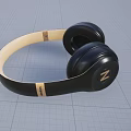 High Quality Over Ear Headphones with Black Beige Design and Gold Z Logo