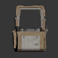 Mechanical Equipment With Metal Frame Structure And Fibrous Wrapping Parts