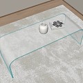 glass coffee table 3d model