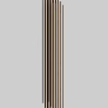 Modern Wall Design With Wooden And Metal Vertical Stripes For Interior