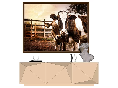 Modern Animal Painting Decorative Painting 3d model Modern Animal Painting Decorative Painting 3d model