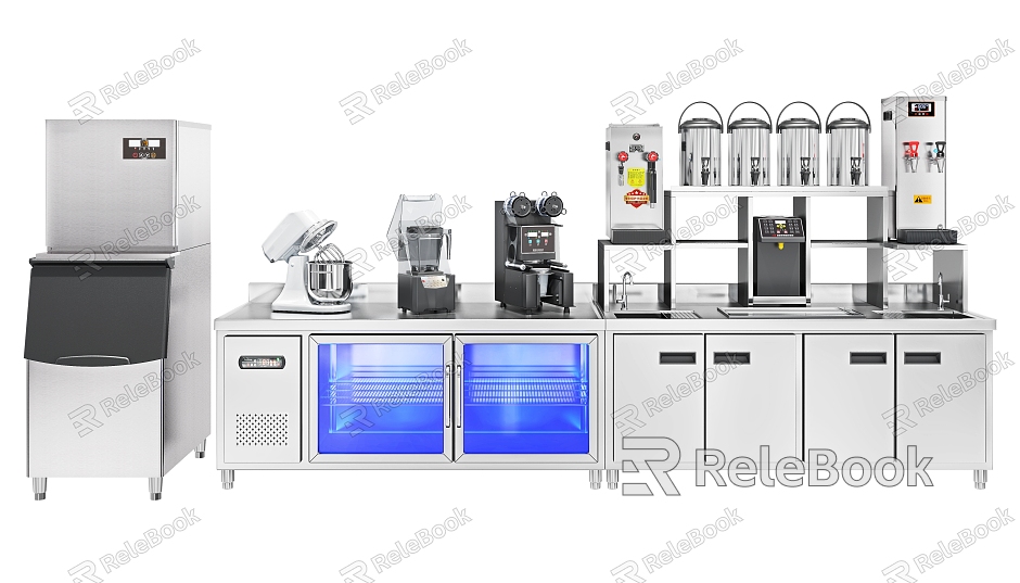 Coffee shop water bar equipment console model