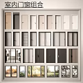Modern window outside the window scenery 3d model