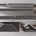 Assortment of Traditional Chinese Architectural Components Including Tiles and Eaves