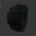 space rock meteorite volcanic rock block rock block rock specimen boulder 3d model