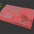Broken Terrain Surface With Cracked Stone Slab Scattered Gravel And Loose Soil