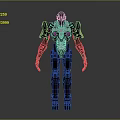 Futuristic Robot Game Movie Character With Black Yellow Mechanical Armor Design