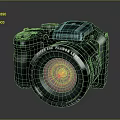 DSLR Camera Card Machine Digital Camera Digital Camera Photographic Equipment 3d model