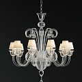 European-style crystal chandelier 3d model